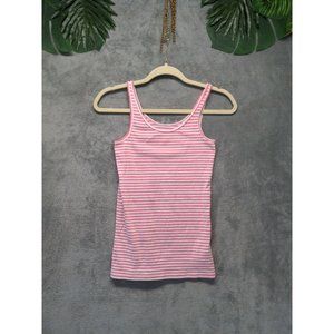 🍑GAP Women Tank Top Knit Striped Scoop Neck Cotton Multicolor XS(0-2)